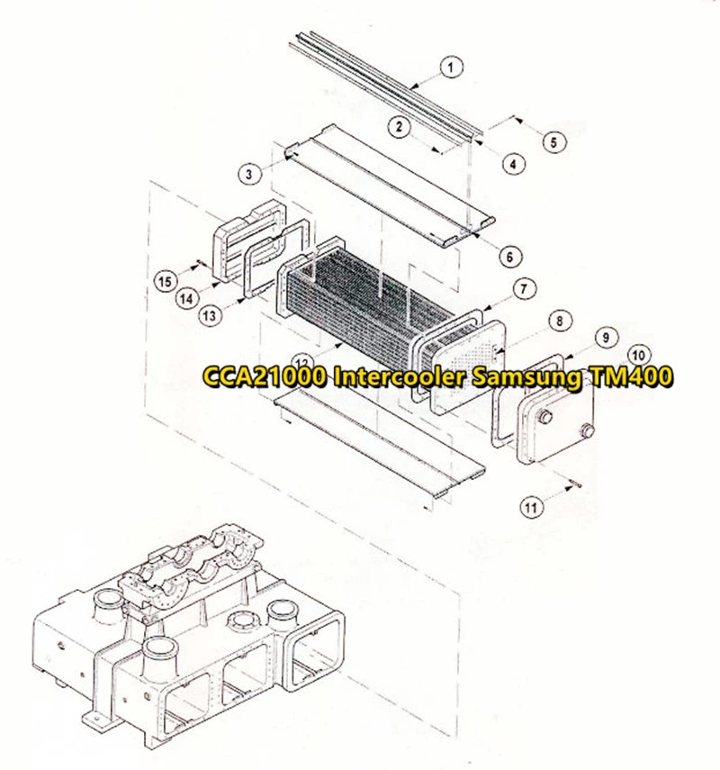 CCA21000 Intercooler Samsung TM400 CCA21000 Intercooler Samsung TM400
