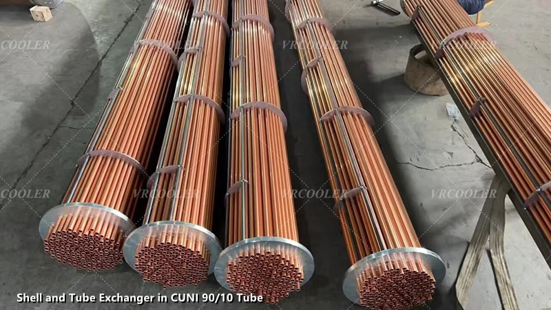 Shell and Tube Exchanger in CUNI 90/10 Tube Shell and Tube Exchanger in CUNI 90/10 Tube